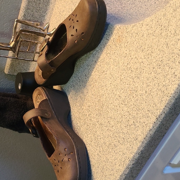 Dr scholls leather clogs, sz 9.5, brown - Picture 8 of 8